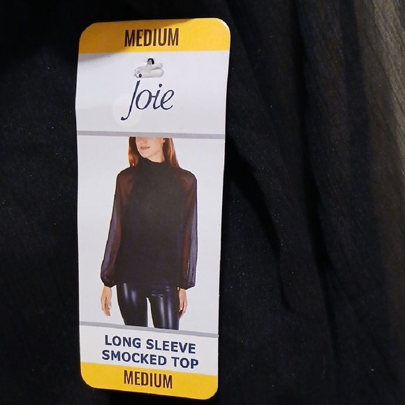 Joie Black Sheer Blouse - Picture 2 of 12